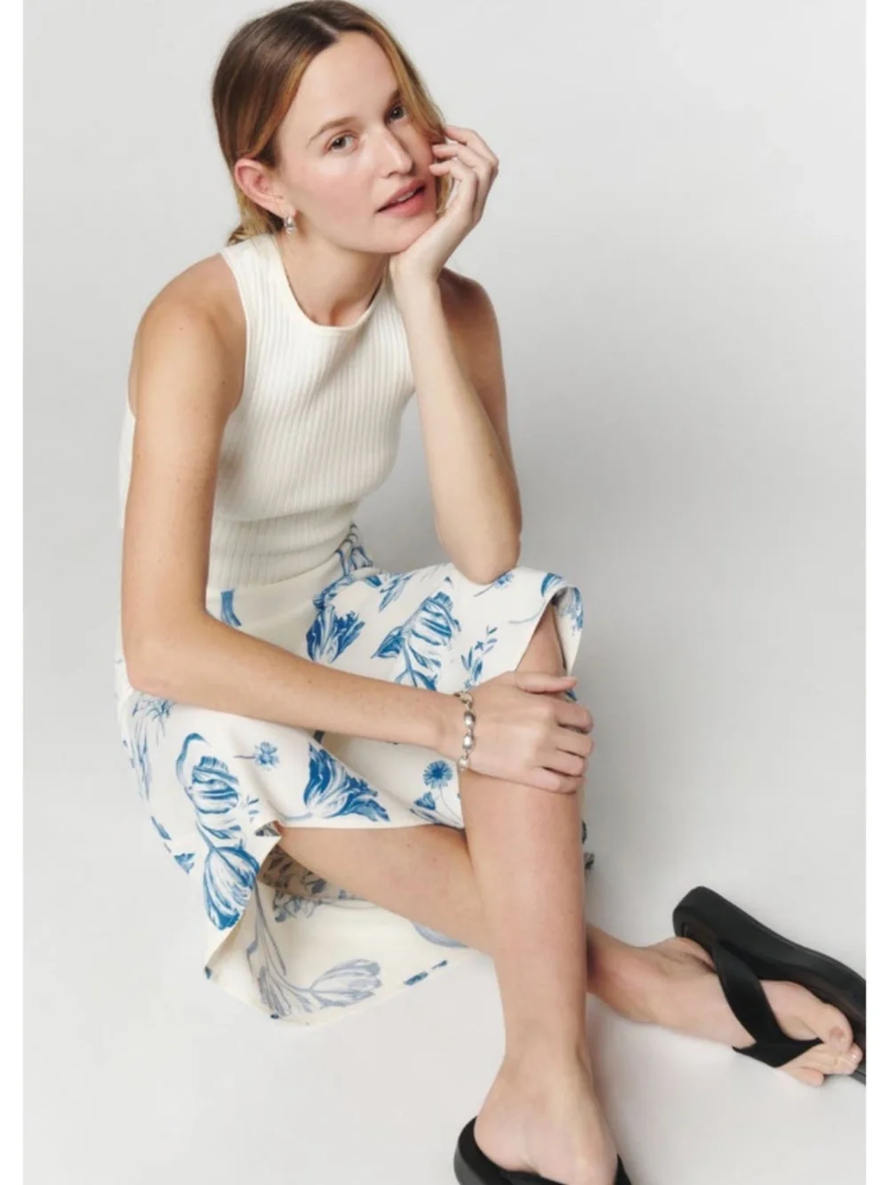 NEW Reformation Bea Skirt Lisse 12